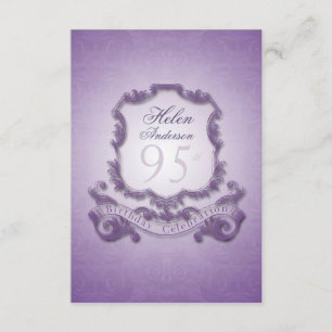95e anniversaire Invitation au cadre Vintage