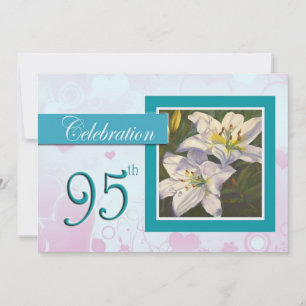 95th Birthday Celebration party invitation - Lily