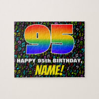95th Birthday — Fun, Colourful Music Symbols & “95