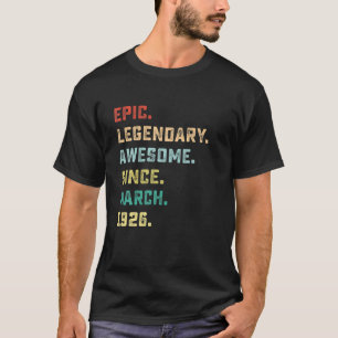95Th Birthday Gifts Epic Awesome Legend Since Marc T-Shirt