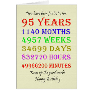 95th Birthday Milestones