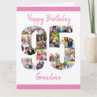 95th Birthday Number 95 Photo Collage Big Custom