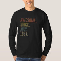95th Birthday Vintage Awesome Since July 1927