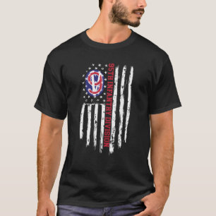 95Th Infantry Division American Flag T-Shirt
