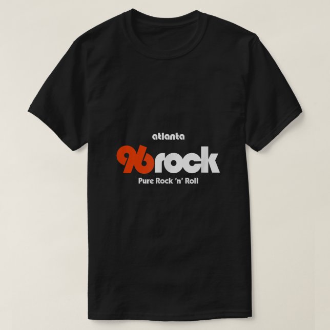 96 Rock Atlanta Dark  T-Shirt (Design Front)