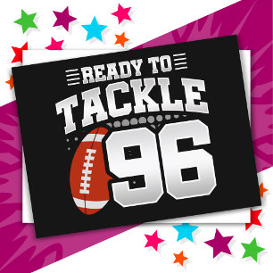 96 Year Old Tackle Football Party 96th Birthday Postcard