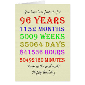 96e jalon de l'anniversaire