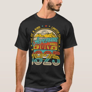 96th Birthday Decoration July 1925 Men Women 96 Ye T-Shirt