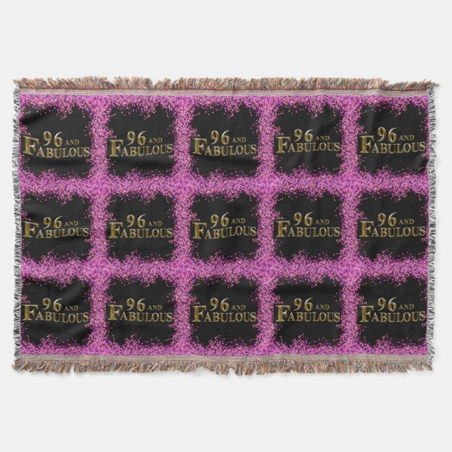 96th Birthday  Throw Blanket (Front)