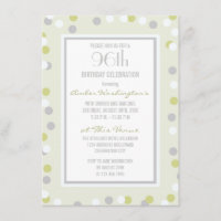 96th Green and Grey Polka Dots and Chevrons