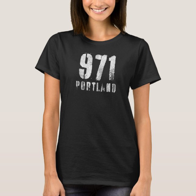 971 Portland Oregon Area Code Souvenir  1 T-Shirt (Front)