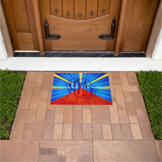 974 Reunion Island - Reunion flag Doormat