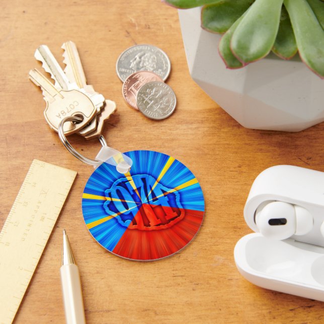 974 Reunion Island Signature Maveli R zoom1 Keychain (Desk)