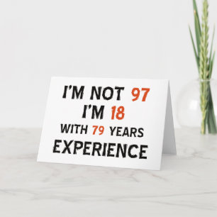 97th birthday designs card