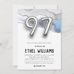 97th Birthday Party Invitation