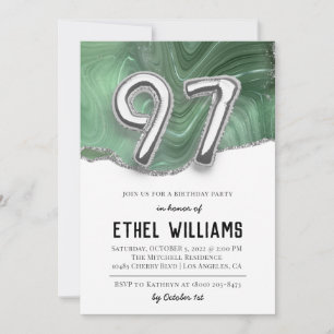 97th Birthday Party Invitation