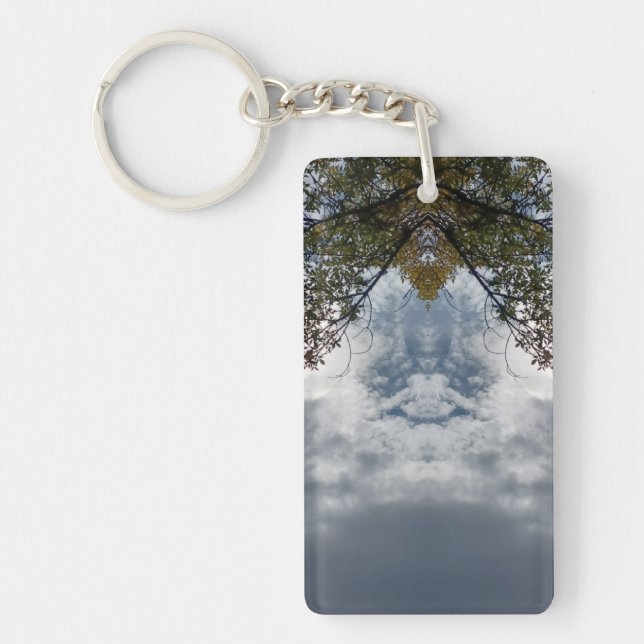 97Z Unique Colourful Abstract Nature Keychain (Front)