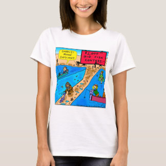 980 Moses fishing contest cartoon T-Shirt