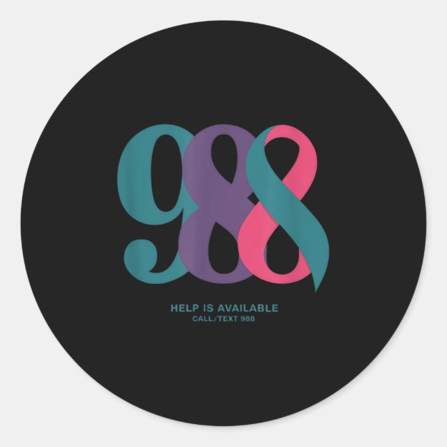 988  CLASSIC ROUND STICKER (Front)