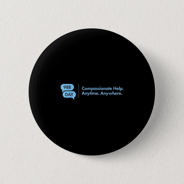 988 Day - Suprt Suicide Prevention 9_8 988 Day  2 Inch Round Button (Front)