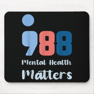988 mental health prevention awareness mouse pad