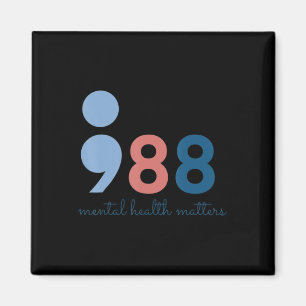 988 Mental Health Problems Suicide Prevention Awar Magnet
