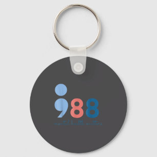 988 Mental Health S Suicide Prevention Awareness M Keychain