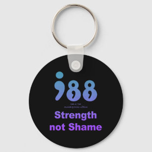 988 National Suicide And Crisis Lifeline Strength  Keychain