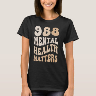 988 Semicolon Mental Health Matters Suicide Preven T-Shirt