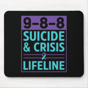 988 Suicide And Crisis Lifeline Suicide Prevention Mouse Pad