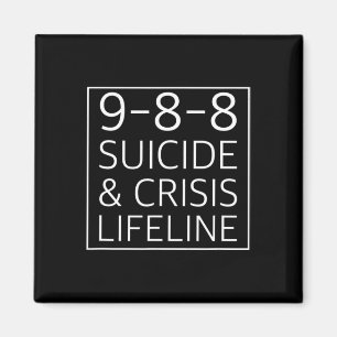 988 - Suicide Awareness Crisis Lifeline 988 Magnet