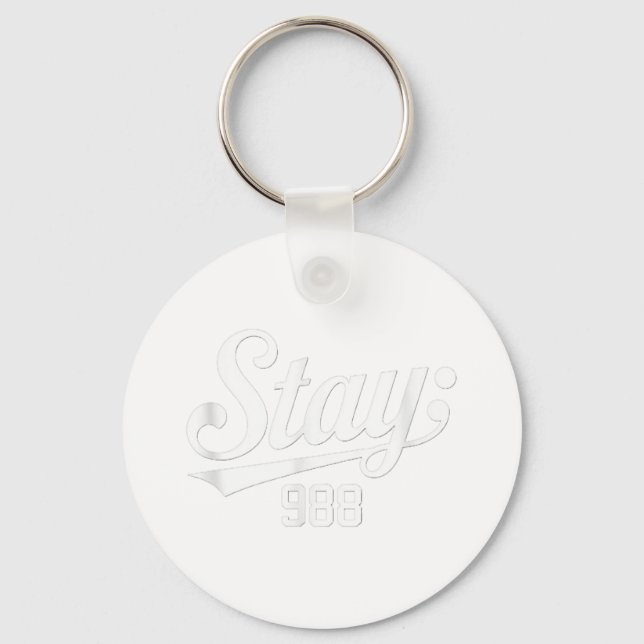 988 Suicide Prevention Awareness  Keychain (Front)