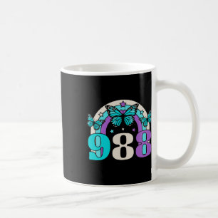 988 Suicide Prevention Awareness Mental Health Ret Coffee Mug