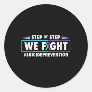 988 Suicide Prevention Awareness Month Mental Heal Classic Round Sticker
