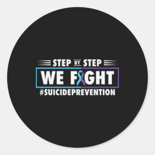 988 Suicide Prevention Awareness Month Mental Heal Classic Round Sticker