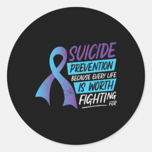 988 Suicide Prevention Awareness Month Mental Heal Classic Round Sticker