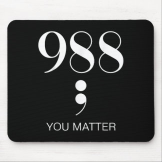988 Suicide Prevention Awareness Mouse Pad