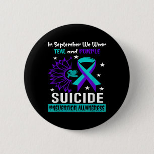 988 Suicide Prevention Awareness Semi-colon Mental 2 Inch Round Button