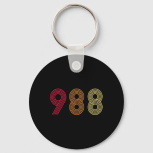 988 Suicide Prevention Hotline Health Mental Aware Keychain