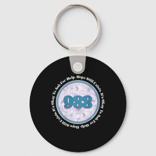 988 Suicide Prevention It's Okay To Ask For Help B Keychain