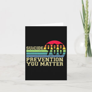 988 Suicide Prevention Lifeline 988 Awareness 988 Card