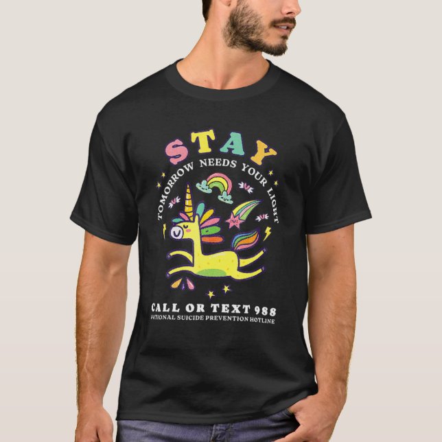 988 Suicide Prevention Tomorrow Needs You Retro T-Shirt (Front)