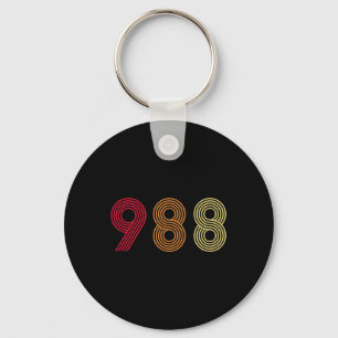 988 Tee Suicide Prevention Hotline Health Mental A Keychain