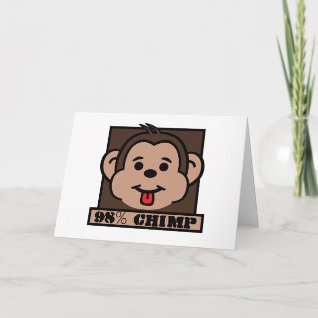 98% Chimp, Chimpanzee Card (Front)
