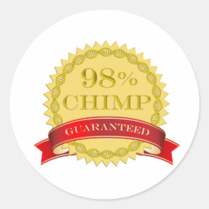 98% Chimp - Guaranteed Classic Round Sticker