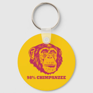 98% Chimpanzee Keychain