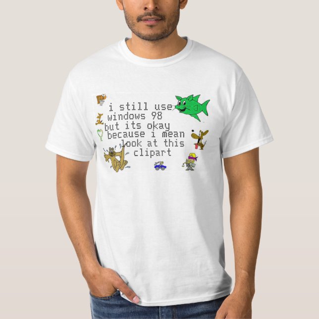 98 cliparts T-Shirt (Front)