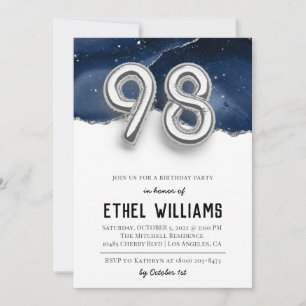 98th Birthday Party Invitation