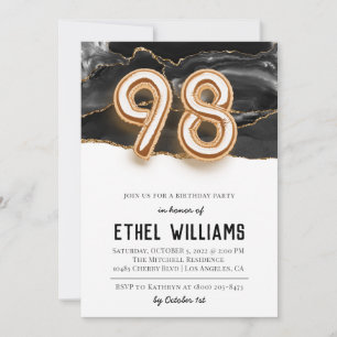 98th Birthday Party Invitation
