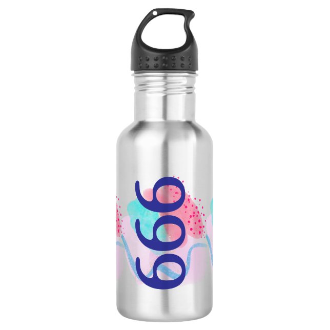 999 Angel Number Spiritual Rebirth Manifestation 532 Ml Water Bottle (Front)